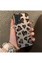 Samsung Galaxy A32 Compatible Hard Acrylic Back Silicone Edge Lens Protection Case Heart Pattern - 4