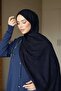 شال أزرق داكن بنمط دبي العضوي - 5
