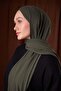 Khaki Plain Luna Cotton Shawl - 3