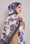 Smoked edge floral patterned craze comfort shawl - 3