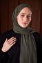 Khaki Plain Luna Cotton Shawl