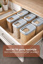 1 Piece Storage Container for Food and Beans, Tea and Coffee Storage Box - 1600 ml - 7