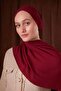 Vişne Düz Luna Cotton Shawl - 2