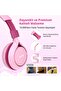 S1 Kulaküstü Çocuk Kulaklık - Ayarlanabilir Kafa Bandı - Taşınabilir - Pembe - S1 - 3