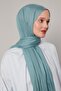 Turquoise Viscose Modal Plain Shawl