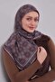 Coffee motif pattern silk cotton scarf - 2