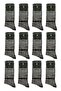 La'Pescara Ultra Luxury 12-Pack Zebra Gray Mercerized Men's Socks Crp414