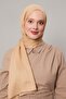 Camel Viscose Modal Plain Shawl - 3