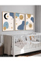 Sky Themed 3 Piece Wooden Framed Painting Act - 2