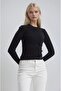 Crew neck crop knit sweater 1405 - 3