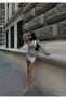 Women's Silver Chest-Cut-Out One-Sleeve Sequined Mini Dress Yel221587 - 2