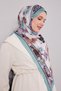 Mint Green Edge Floral Patterned Craze Comfort Shawl