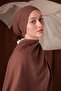 شال قطني لونا بني سادة - 4