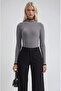 Piped Detail Mock Neck knitwear sweater 1409