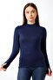 Women's Half Fisherman Fingerless Body Blouse - 4