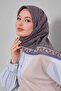 وشاح من القطن الحريري بنمط ديزي أنثراسايت