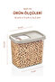1 Piece Storage Container for Food and Beans, Tea and Coffee Storage Box - 1600 ml - 3