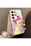 Samsung Galaxy S24 Ultra Compatible Hard Acrylic Back Silicone Edge Lens Protection Case My Little Pony - 4