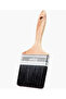 01 010 Wooden Handle Oil Paint Brush with Black Bristles No:4