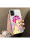 Samsung Galaxy A06 Compatible Hard Acrylic Back Silicone Edge Lens Protection Case My Little Pony - 4