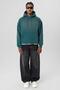 Oversized Washable Printed Sweatshirt Petrol - 2