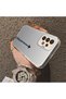 Samsung Galaxy A33 Compatible Hard Acrylic Back Silicone Edge Lens Protection Case Simple Plane Pattern - 3