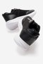 Double Stripe Stitched Anorak Women's Sports Shoes Black White - 4