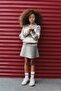 Striped Skirted Knitwear Girls' Set