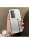 Samsung Galaxy S24 Compatible Hard Acrylic Back Silicone Edge Lens Protection Case Simple Plane Pattern - 4