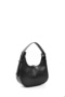 Wrinkled Textured Black Shk110 Zippered Hand, Arm and Shoulder Bag with Special Adjustable Strap - 2