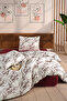 Blanc 100% Cotton Single Duvet Cover Set 160X220Cm Dark Burgundy - 2