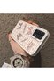 Samsung Galaxy A23 Compatible Hard Acrylic Back Silicone Edge Lens Protection Case Knot Pattern - 3