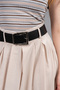 Women's Winter Stone Belted Elastic Waist Maxi Long Skirt Stylish Daily Comfortable 6856 - 4