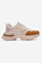 Side Patterned Anorak Women's Sports Shoes Beige Taba - 2
