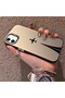 iPhone 12 Compatible Hard Acrylic Back Silicon Edge Lens Protection Case Simple Plane Pattern - 2