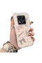 Redmi Note 14 Pro 4g Compatible Hard Acrylic Back Silicone Edge Lens Protection Case Knot Pattern