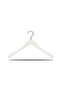 Wooden M023 40cm Women's Jacket, Coat Hanger White Color 50 Pieces - 2