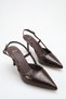 Women's High Heeled Shoes Bitter Brown Yanki