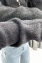 Gold Button Detail Bearded Knitwear Cardigan - Black Black - 4