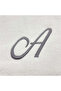 Monogrammed Letter "A" Hand & Bath Towel Silver Thread Cotton Personalised - 2