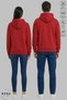 Lover Couple Combination Mickey Minnie Printed Hoodie Hooded Fleece-Lined Oversized Sweatshirt Set of 2 - 2