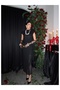 Sleeveless Waist-Fitted Lace Dress - 2