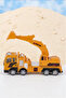 Toy Yellow Bucket Excavator - Friction Powered Construction Truck Engineering Vehicle (17 cm) - 6