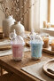Beaded Double Layered Cup and Flask with Straw and Lid |   Bpa Free Cold Drink and Coffee Cup