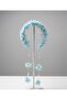 Blue Floral Pearl Detailed Luxury Maternity Crown – Special Design Birth Album Accessory - 2