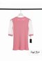 Girls' Balloon Sleeve (Tulle Detail) Blouse-Pink - 3