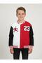 Color Blocked Men's College Jacket - 3