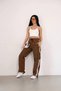 Prashut Fabric Cargo Pocket Baggy Tracksuit - Brown - 2