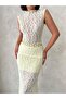 Tiva Transparent Lace Blouse Yellow - 3