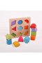 Wooden Shape Sorter with 10 Play Pieces - 2